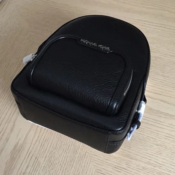 Michael Kors Jaycee Black Leather Backpack - Picture 4 of 10